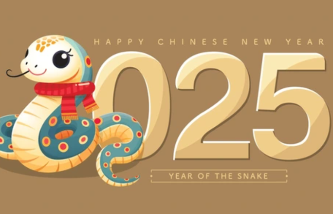 Happy lunar new year 2025 animation