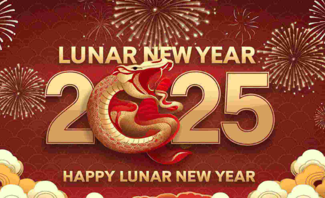 Happy lunar new year 2025 cute